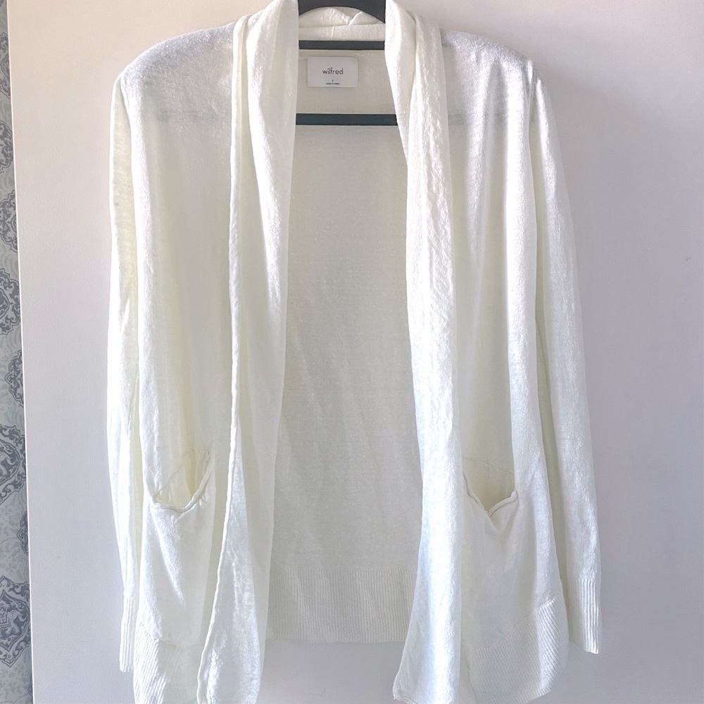 wilfred (aritzia) flaubert linen cardigan